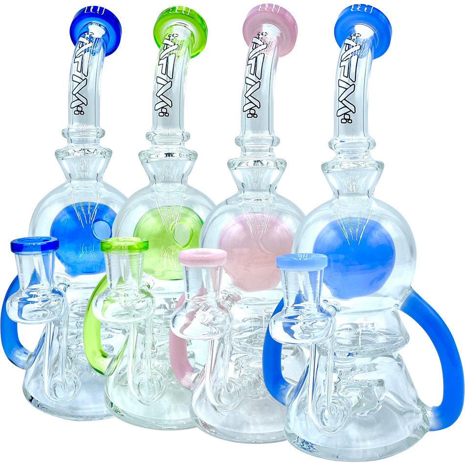 9" Double Pump Recycler Dab Rig