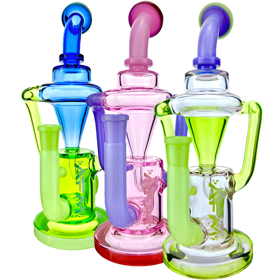 10" Palermo Double Glass Recycler Dab Rig