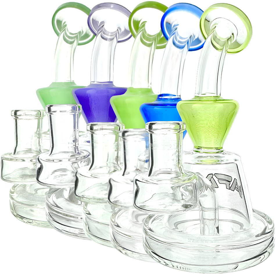 5.5" Little Killer Clear Glass Mini Dab Rig - view 7