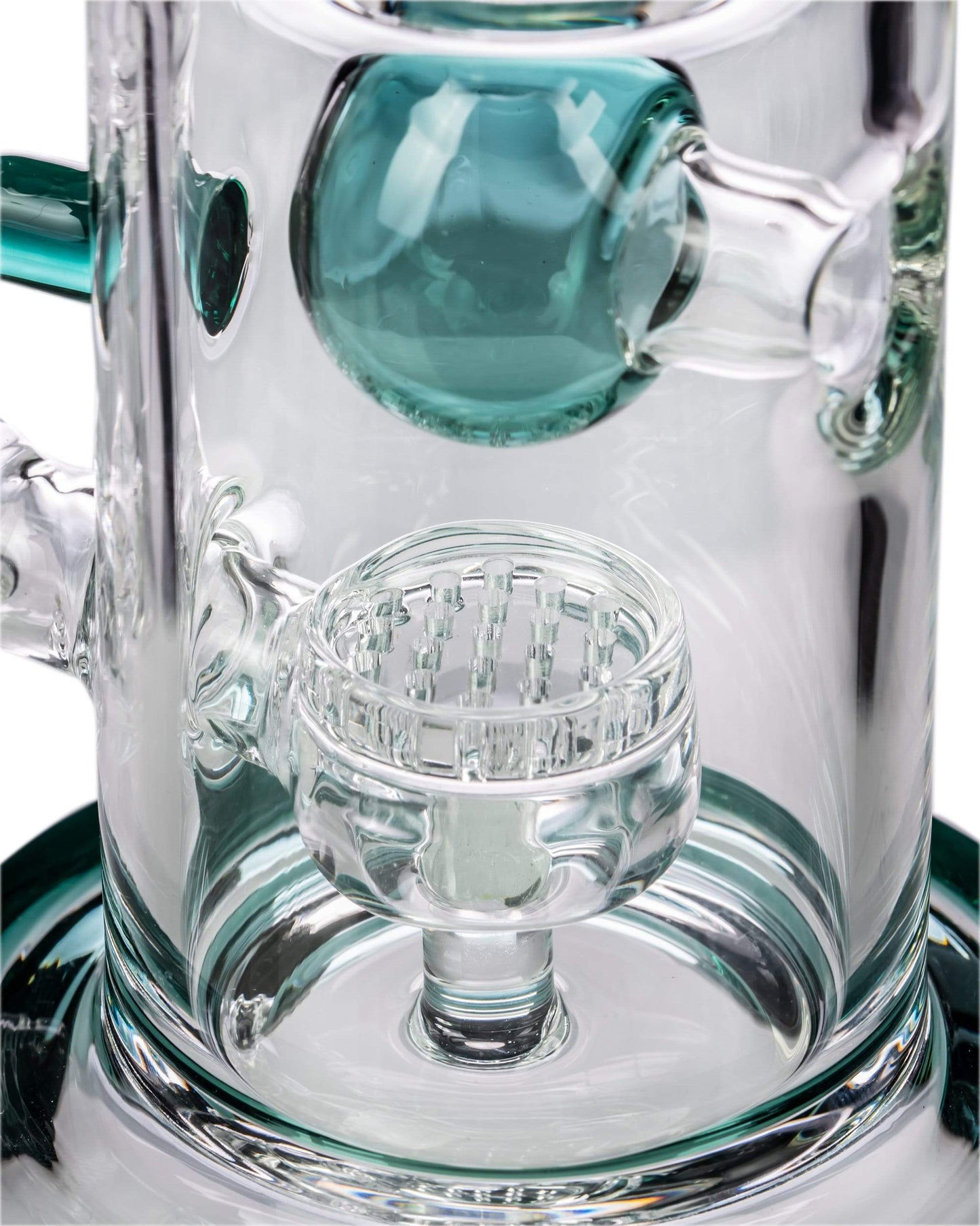 Bent Neck Honeycomb Disk Perc w/ Ball Splashguard