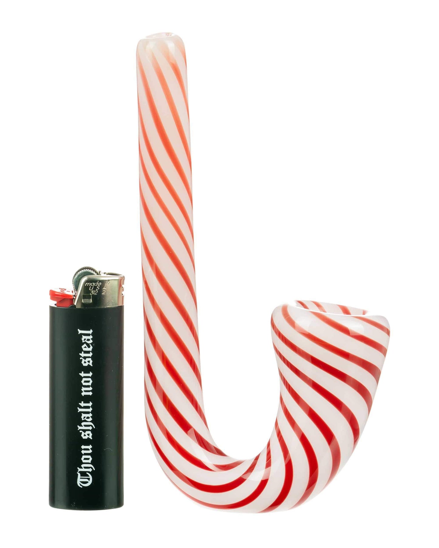 Candy Cane Sherlock Pipe