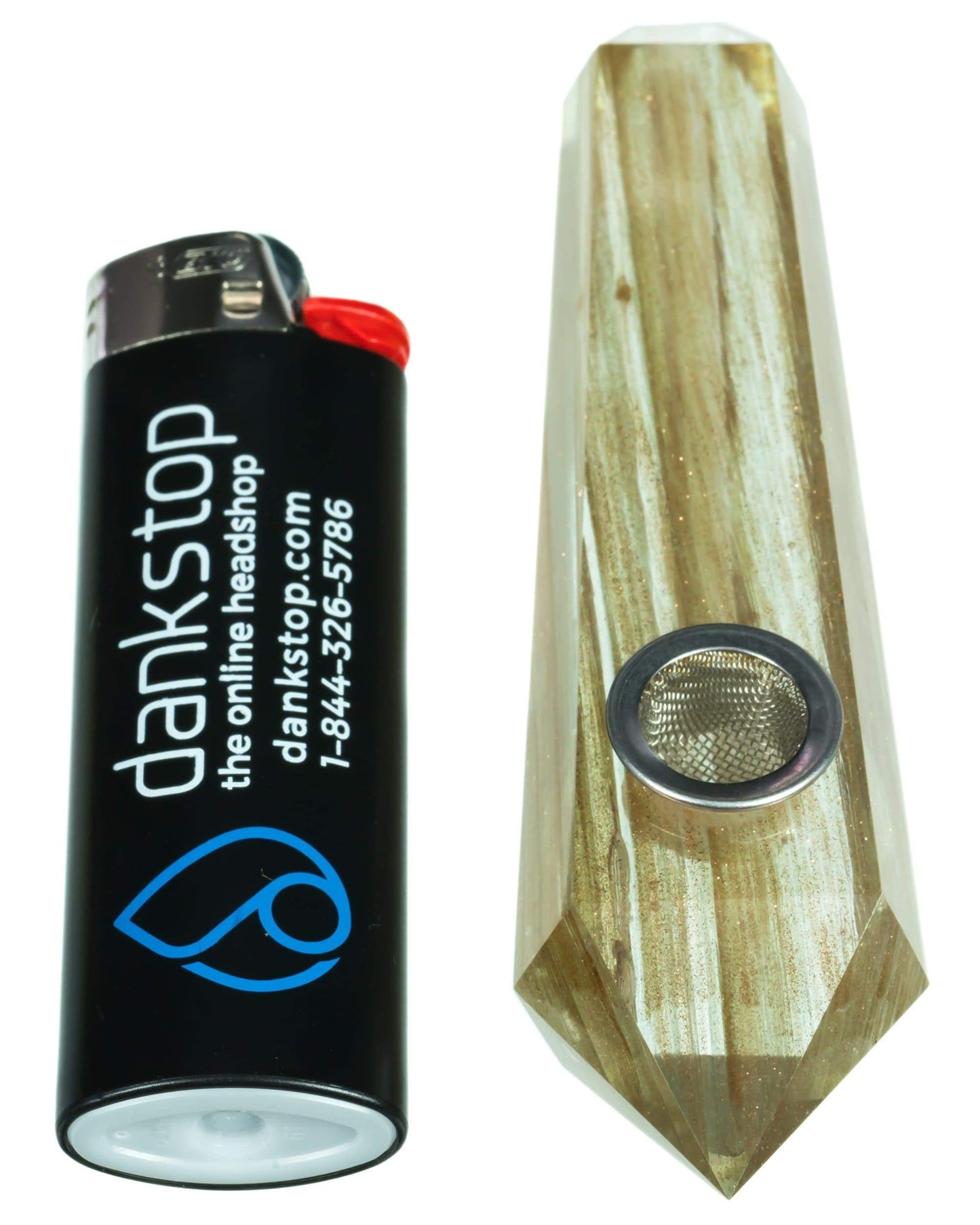 Rutilated Quartz Stone Pipe