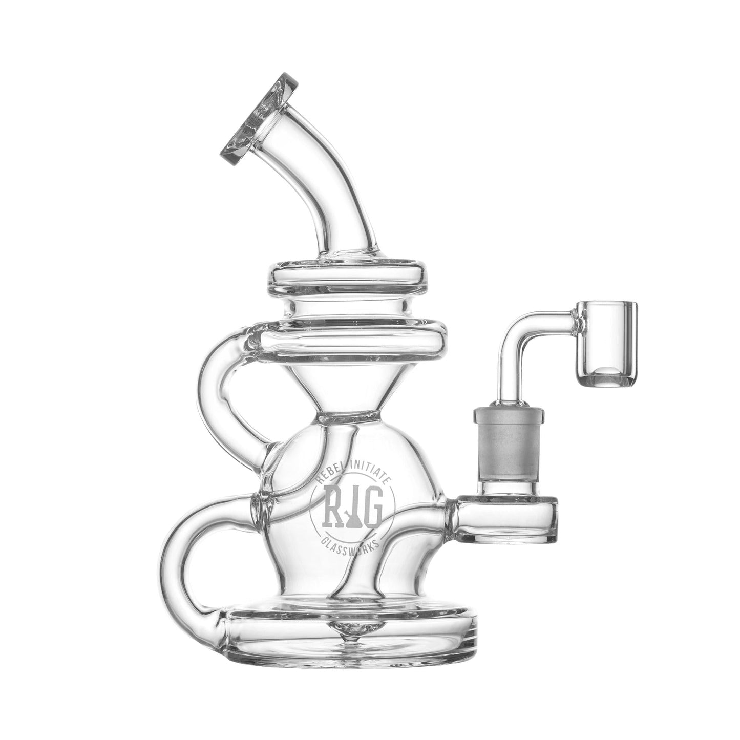 8" "Cyclone" Borosilicate Glass Rig - East Loud