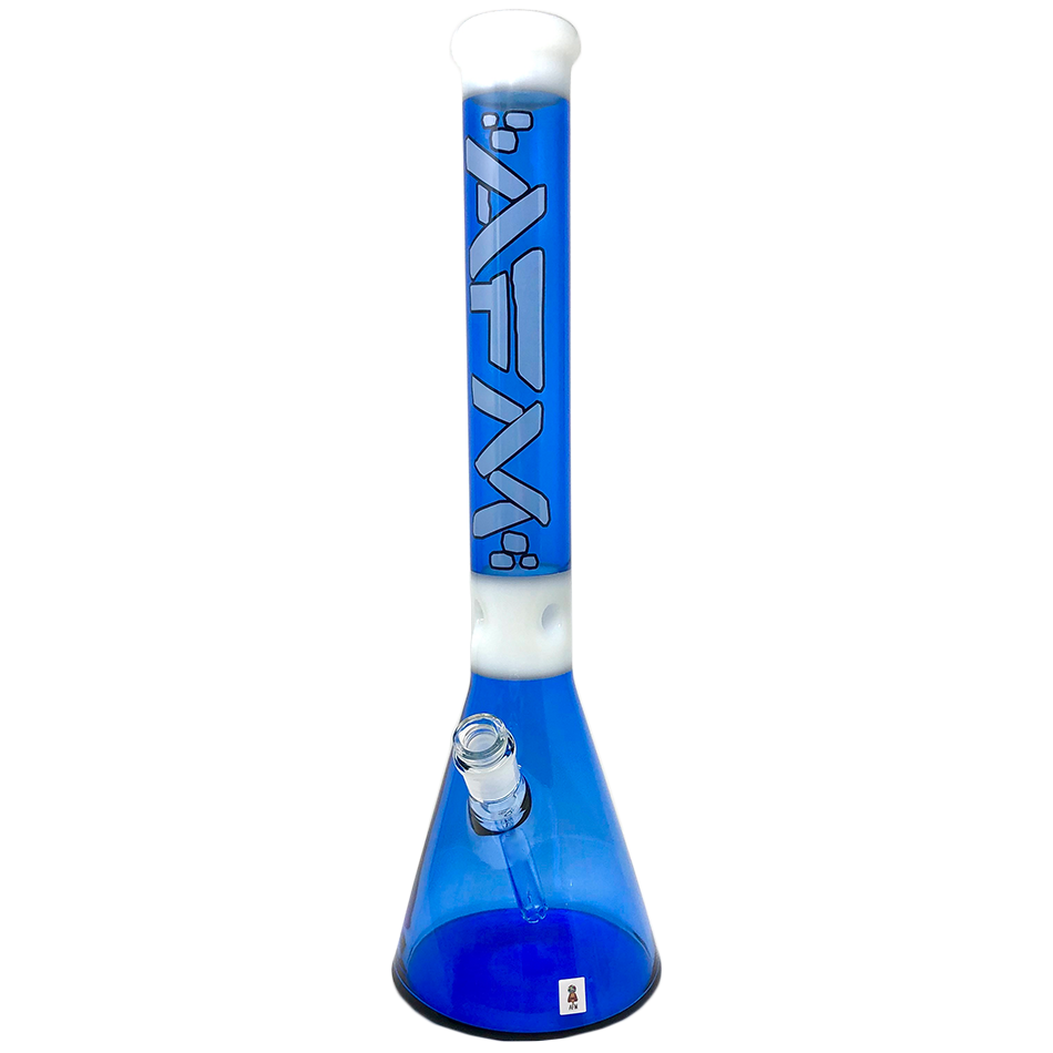 18" Pulsar Color Glass Beaker Bong - Ink Blue - East Loud
