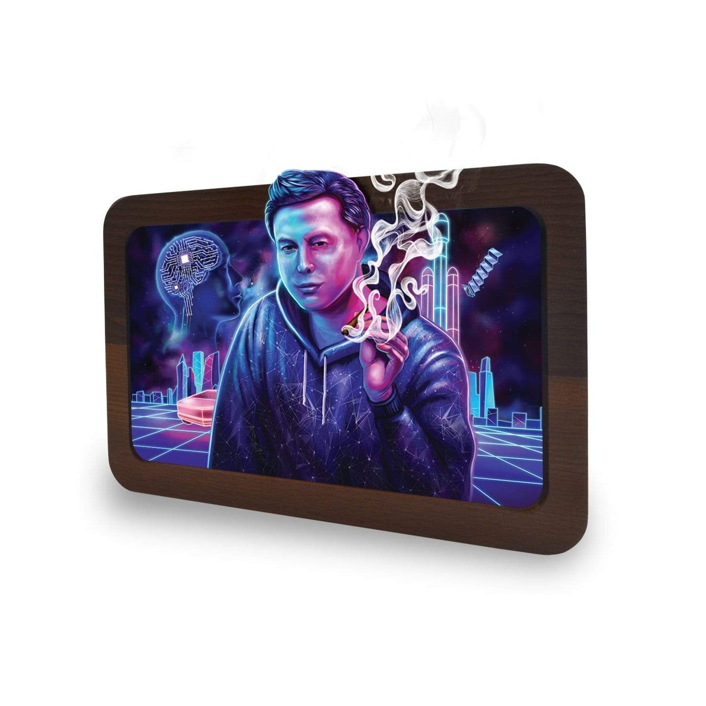 Space Xhale 3D High Def Wood Rollin' Tray - view 4