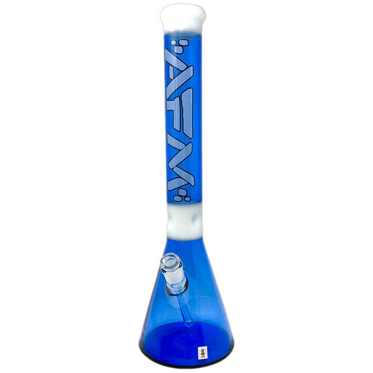 18" Pulsar Color Glass Beaker Bong - Ink Blue