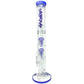 18" Ripper Double Arm Perc Glass Straight Tube Bong