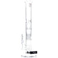 RooR Tech 18" 10 Arm Tree Perc Stemless Straight Waterpipe - WT/BK Logo