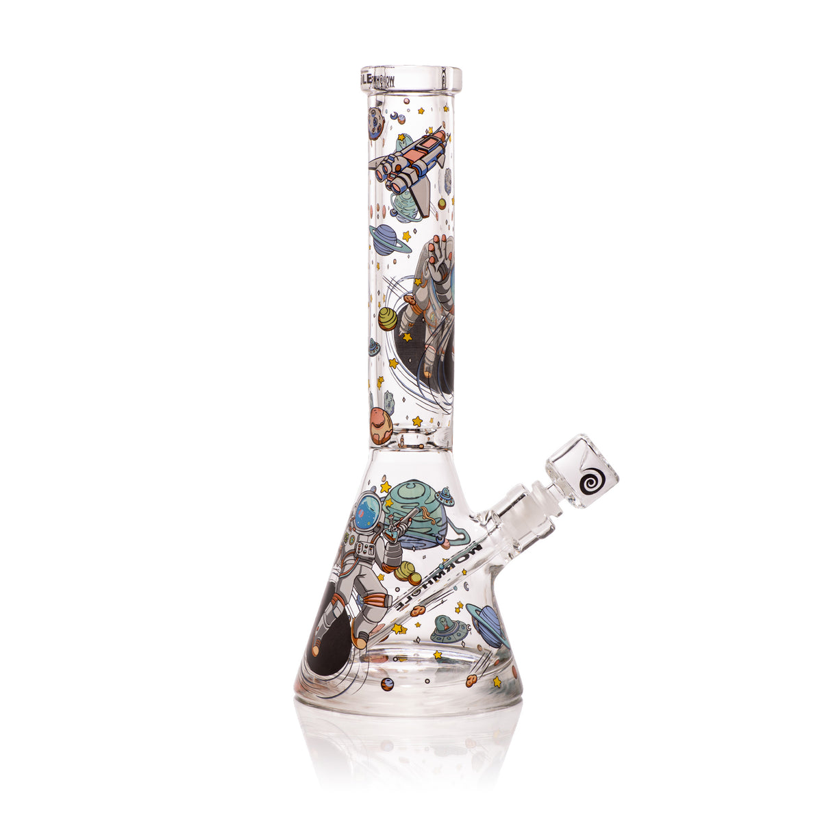 Lost in Space 14" Clear Beaker Bong