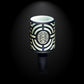 Telekinetic Dark Blue and Silver Frit Bowl