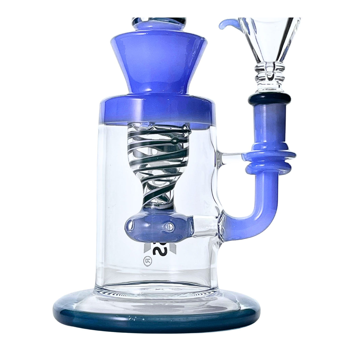 Rock Glass Cascade Swirl 10" Bong