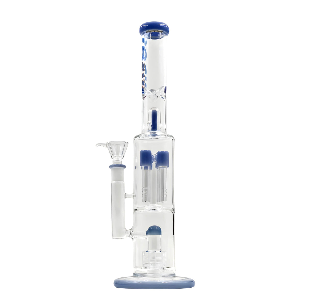 Rock Glass 16" Double Perc Bong