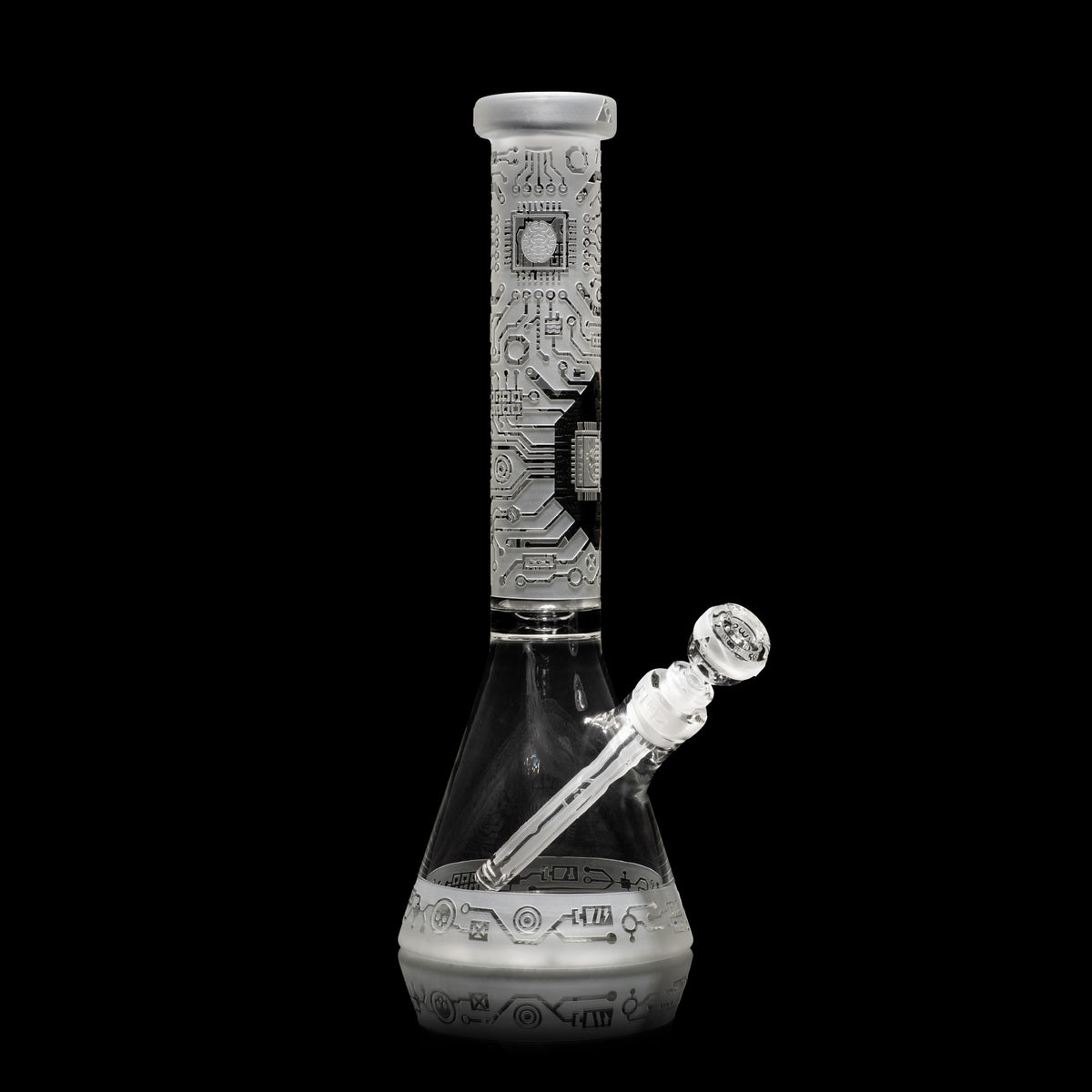 Circuitboard 15" Clear Beaker Bong