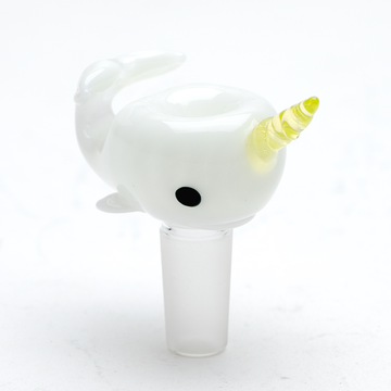 Empire Glassworks UV Radioactive Narwhal Bowl Piece