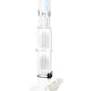 ROOR Tech 17″ Bubble-Base Bong with Dual Tree Percs – 5 mm – Assorted Decals