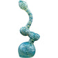 "Bubble Lock" Color Raked Sherlock Bubbler Pipe