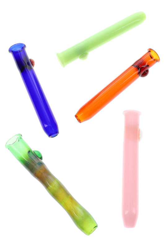 Dansie Glass Colored Glass Chillum – 3″ – Assorted Colors – US-Made