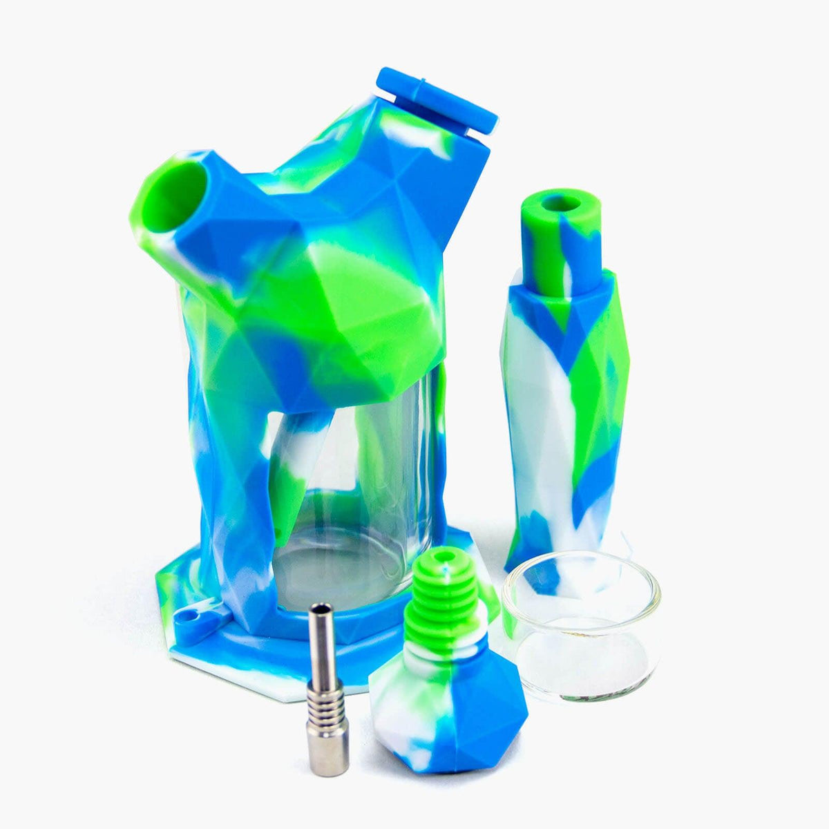 2-IN-1 Silicone Bubbler & Nectar Collector