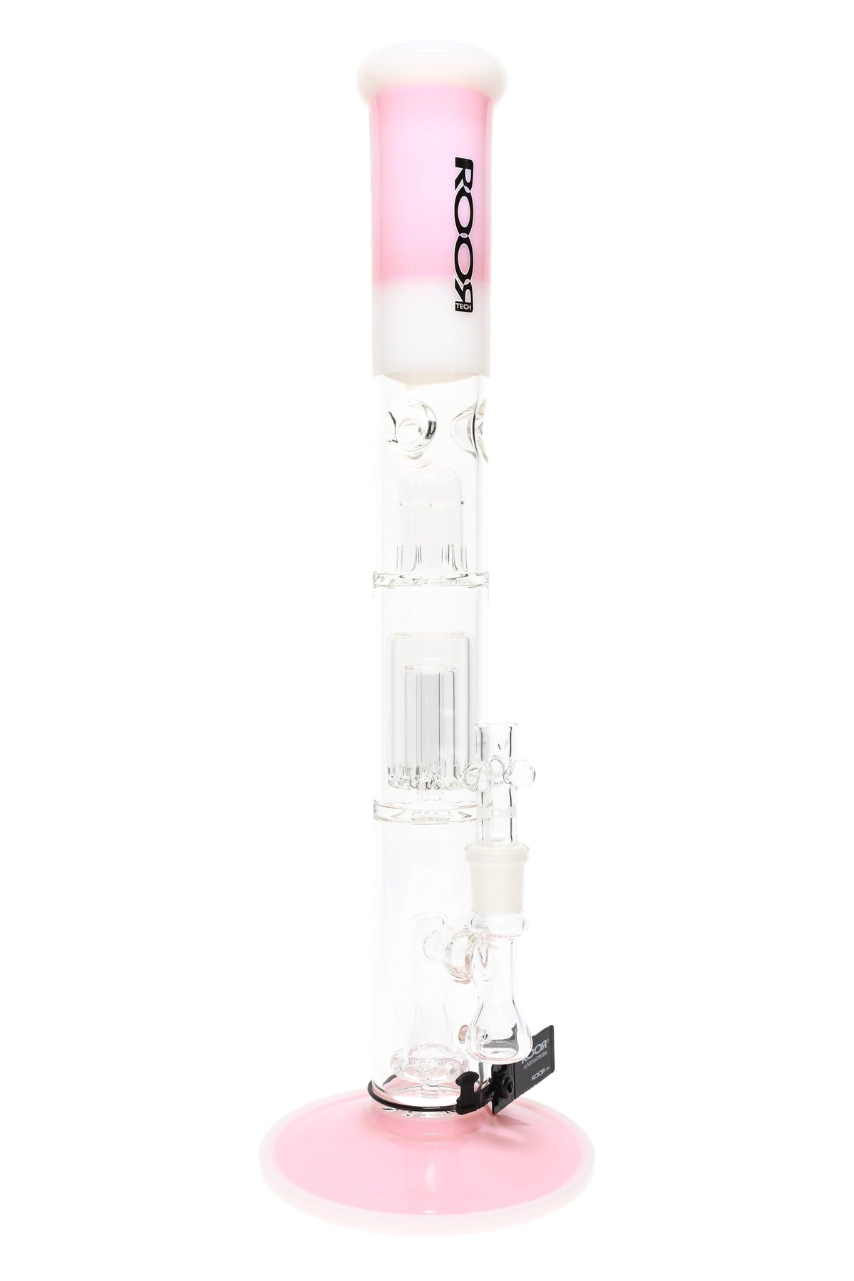 ROOR Tech Stemless Straight Tube Bong – Multi Percs – 18″ – 5 mm