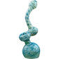 "Bubble Lock" Color Raked Sherlock Bubbler Pipe