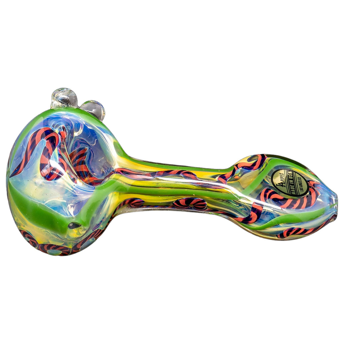 "Candy Spoon" Inside-Out Color Changing Glass Pipe
