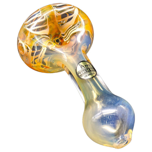"Cake Head" Color Swirl Glass Pipe