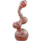 "Bubble Lock" Color Raked Sherlock Bubbler Pipe