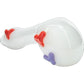 "Drooping Hearts" Solid White Drooper Spoon