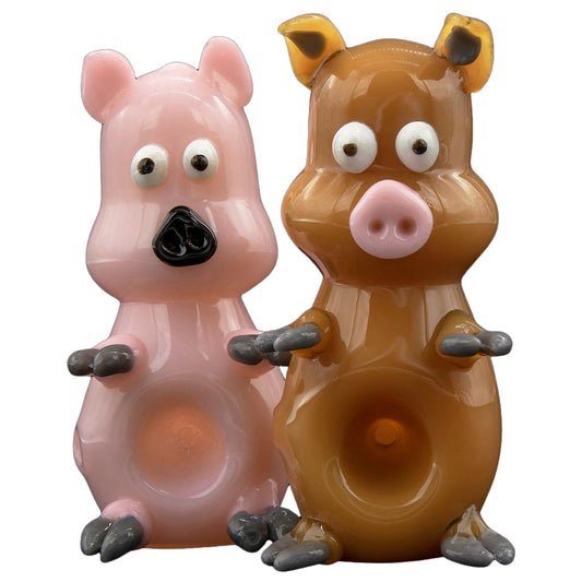 "Little Piggy" Hand Pipe in Tan or Pink