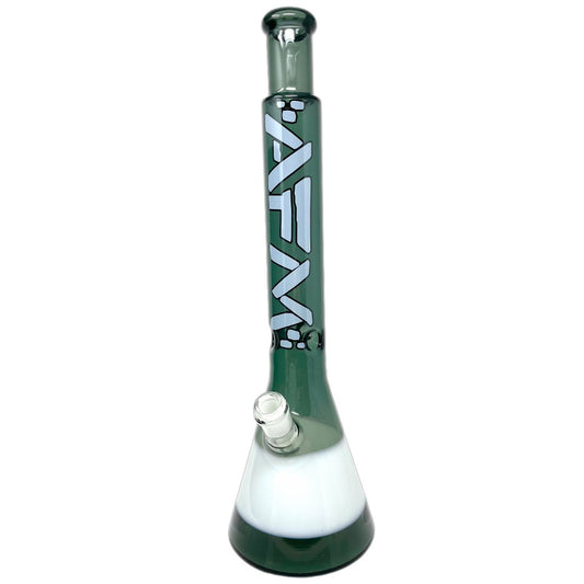 18" Quasar Glass Beaker Bong - Smokey/ Ivory