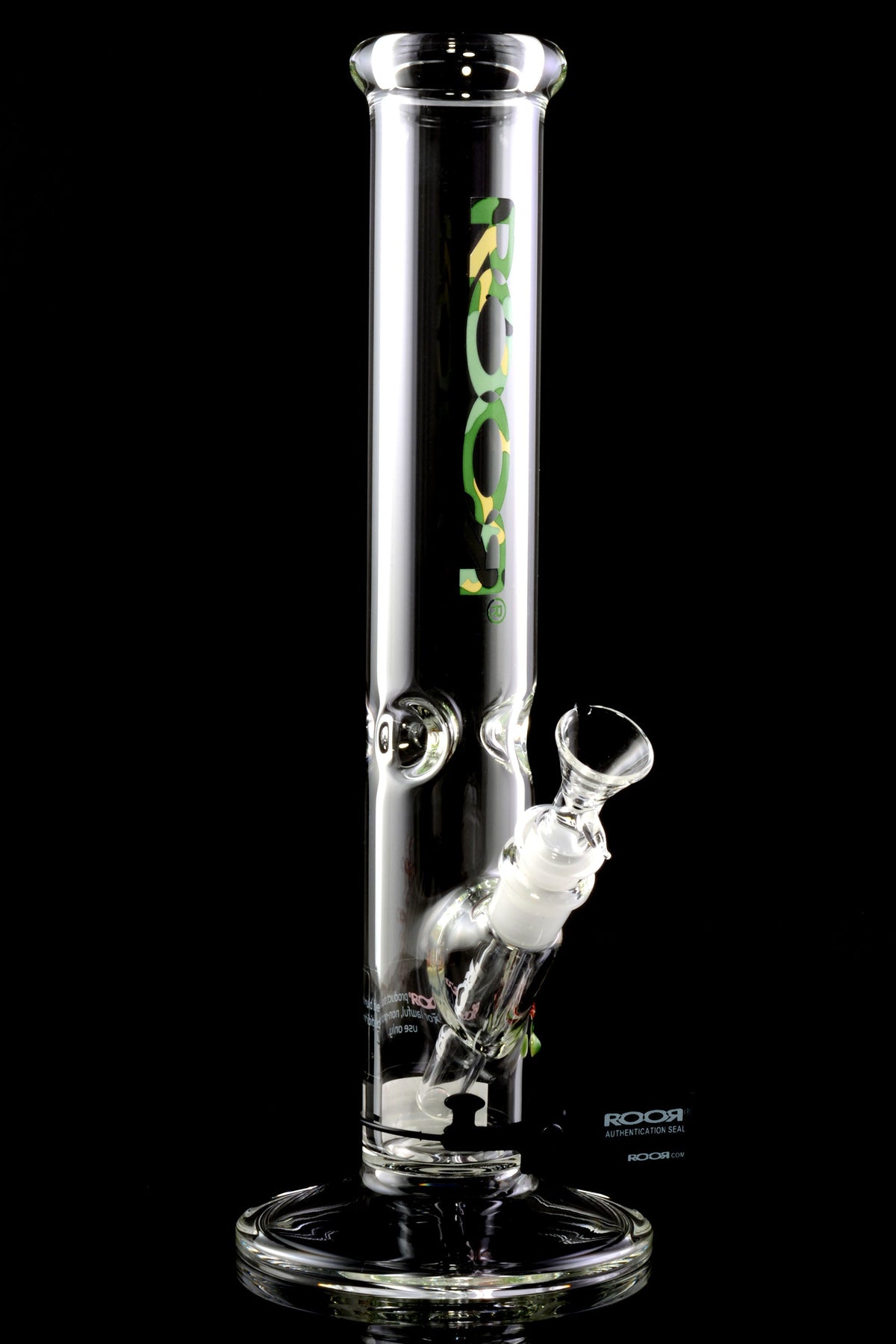 ROOR 14″ 50 mm Straight Tube Bong – Ice Pinch – 5 mm Thick