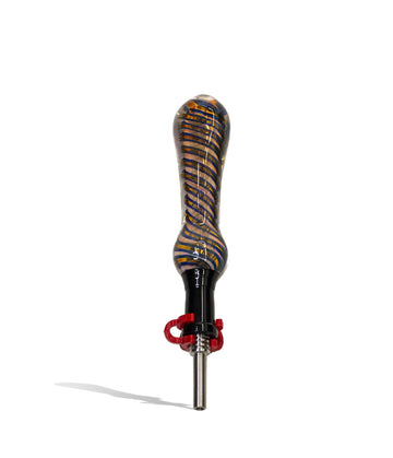 5 inch 50 Gram Swirl Designed Nectar Collector with Black Top