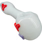 "Drooping Hearts" Solid White Drooper Spoon