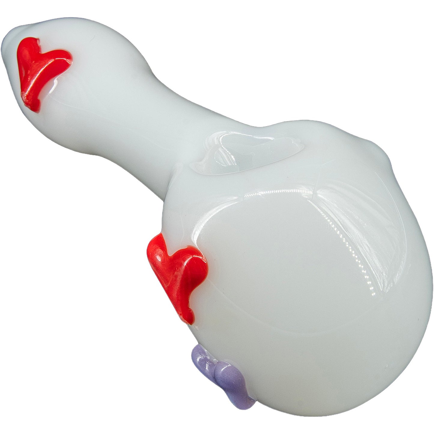 "Drooping Hearts" Solid White Drooper Spoon