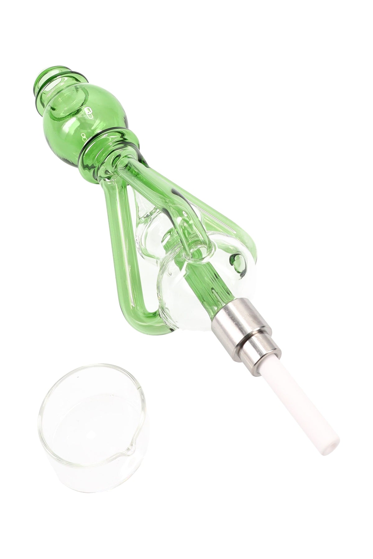 Glass Recycler Dab Straw Kit “Cyclone Vortex” – 9″