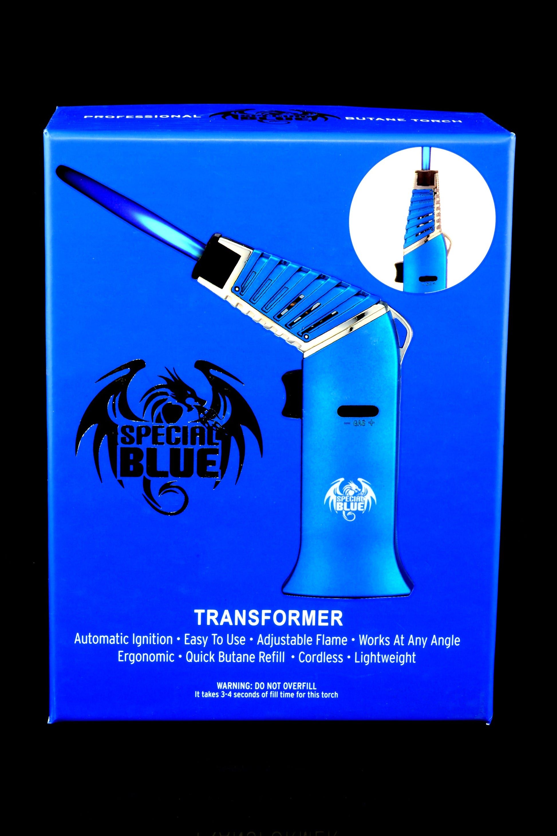 Special Blue Transformer Torch Lighter