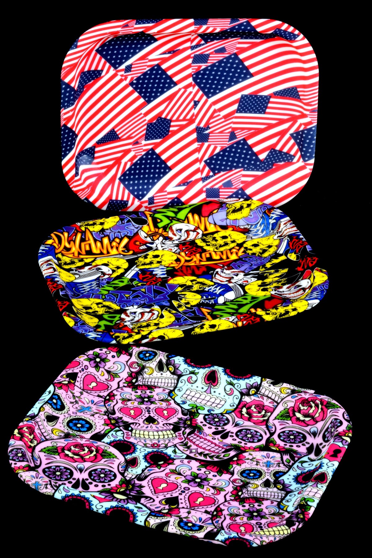 Small Silicone Design Rolling Tray – 8″ × 6″ – Assorted Colors