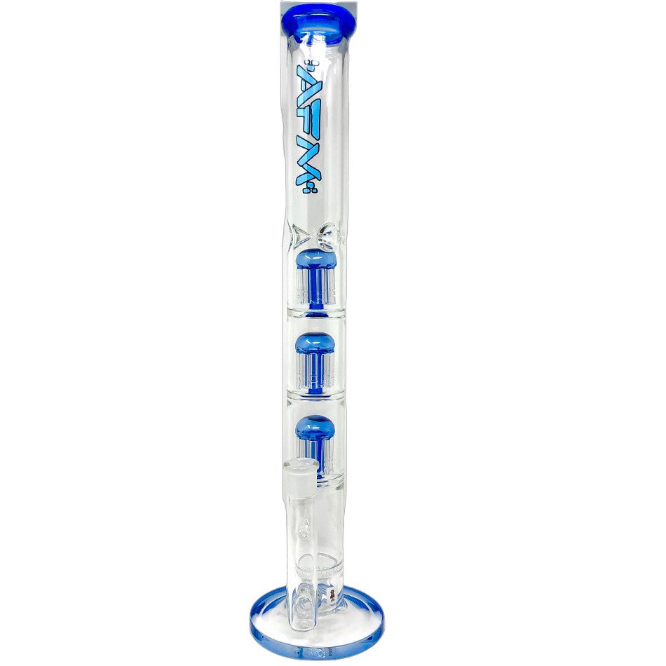 21" Ripper Triple Tree Perc Glass Straight Tube Bong