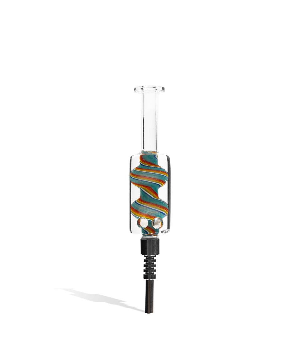 6 Inch Glycerin Filled Nectar Straw with Swirl Colored Perc