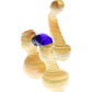 Silver-Fumed Spiral Double-Chamber Sherlock Bubbler “Solar Bridge” – 7″