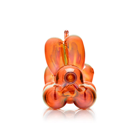 Hemper Balloon Dog Glass Pipe (Orange)