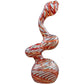 "Bubble Lock" Color Raked Sherlock Bubbler Pipe