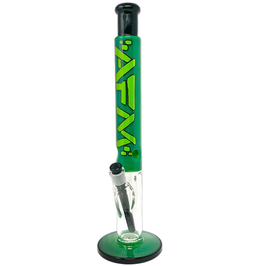 18" Lightbeam Forest Green Straight Tube Bong