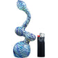 "Bubble Lock" Color Raked Sherlock Bubbler Pipe