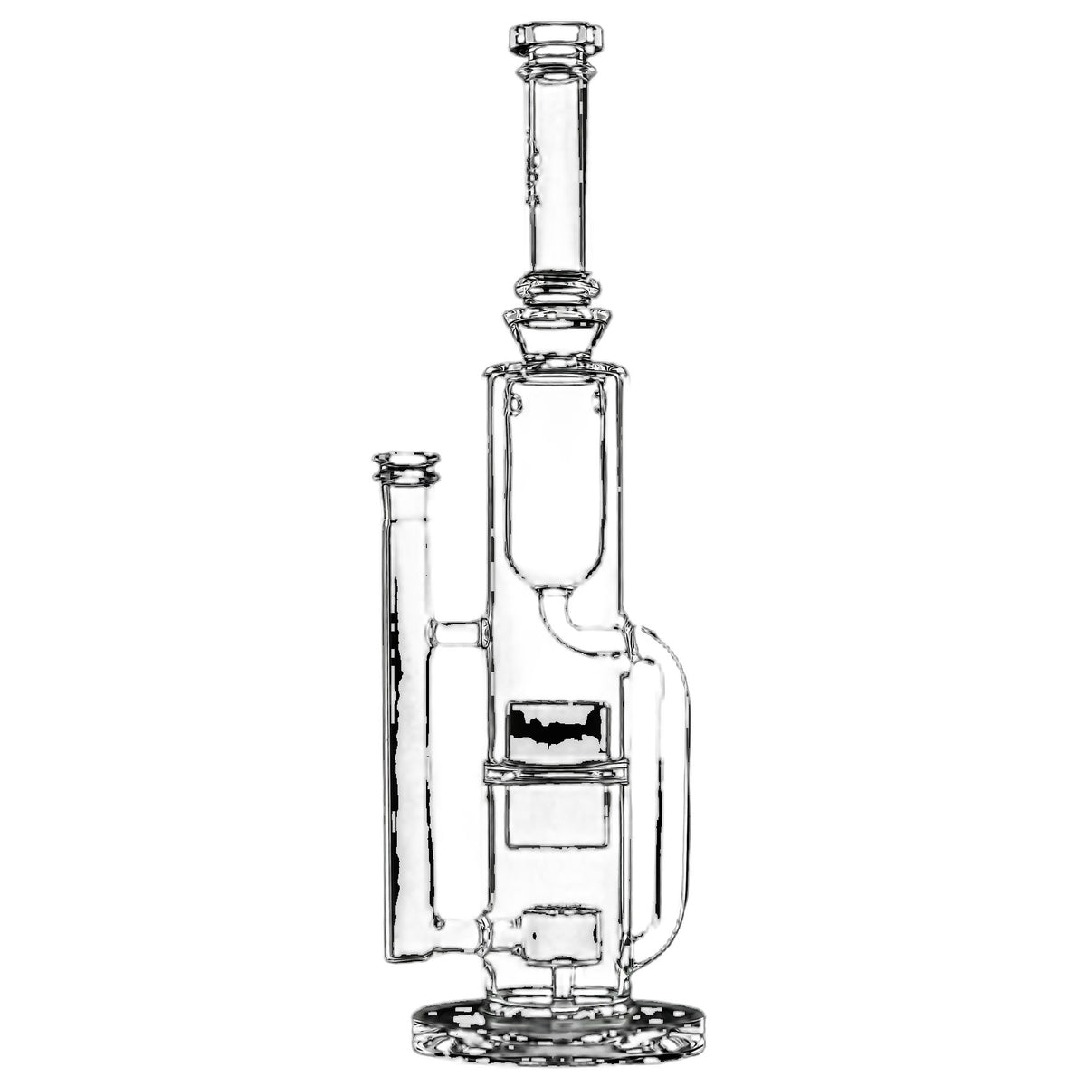 Calibear Pillar Flower Of Life Klein Bong
