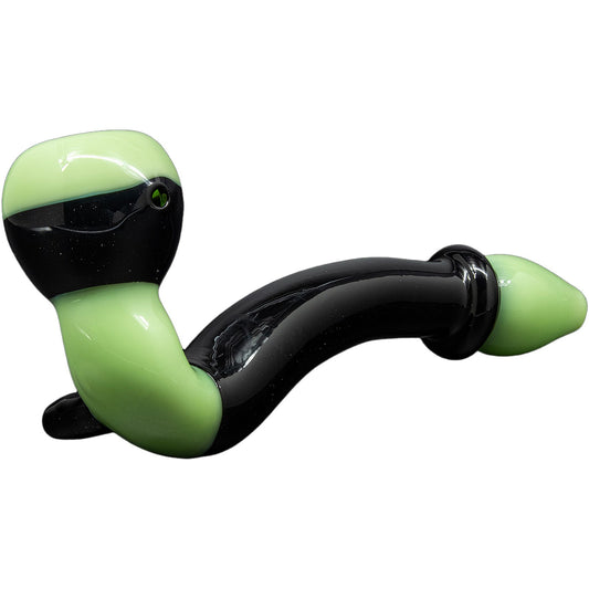 "Alien Locks" Green n Black Sherlock Pipe