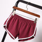 Women's sports shorts, home casual solid-color fashionable yoga beach pants, candy-colored hot pants