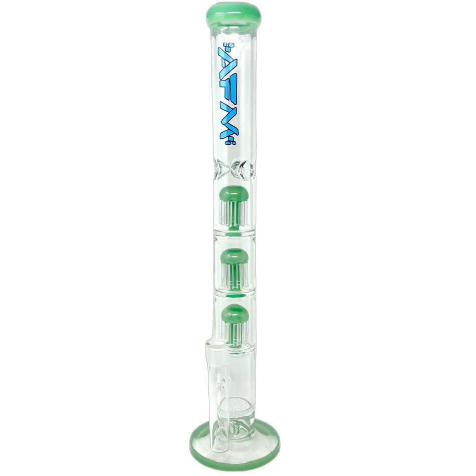21" Ripper Triple Tree Perc Glass Straight Tube Bong