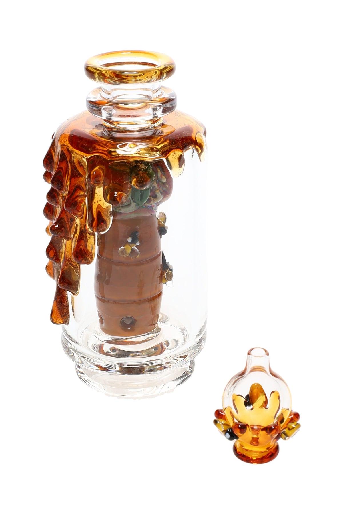 Empire Glassworks “Save the Bees” Puffco Peak Attachment – US-Made