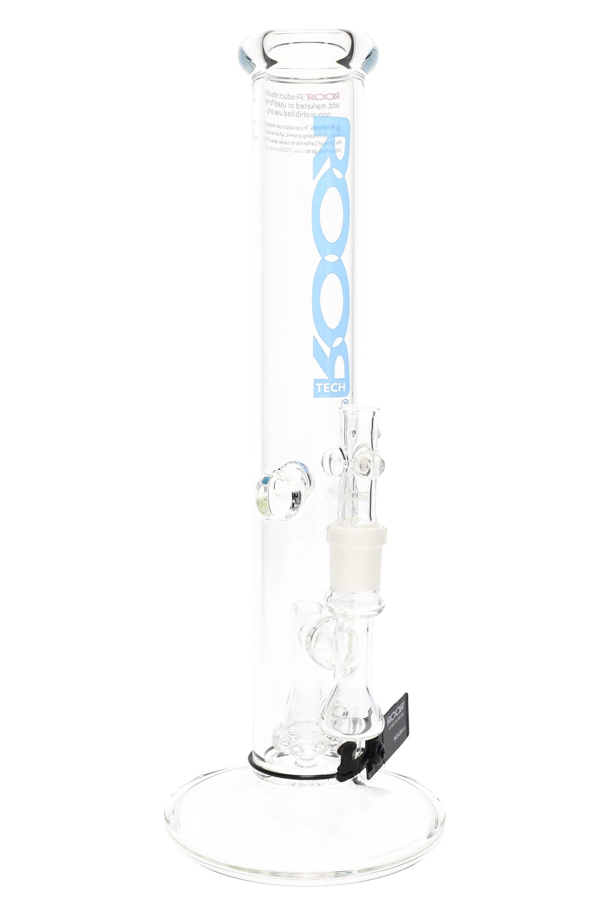 ROOR Tech 14″ Straight Tube Bong with Showerhead Perc – 5 mm Clear